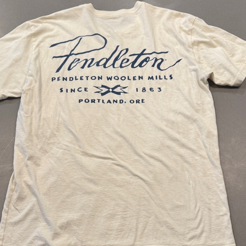Pendleton Cream Short Sleeve Tee - Picture 4 of 5